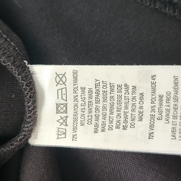 FRENCH CONNECTION Black Sleeveless Chain Detail Bodycon Dress, Size 10 - Picture 12 of 15